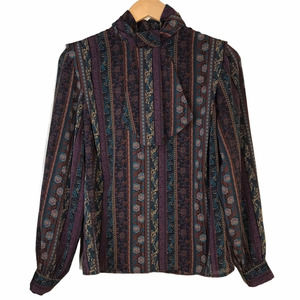 Vintage 80’s Sophisticates High Neck Blouse